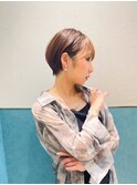 ハンサムショート/丸みショートボブ/20代30代40代50代/顔周り