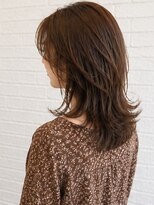 デュッカダブリュー(Duka W)&nbsp;【40代後半×くびれミディ】ブラウンレイヤーミディ
