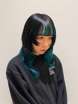 クレールバイケンジ(Claire by KENJE) ロングウルフ × ミントインナーカラー