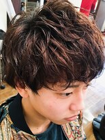 ヘアー クリエイト 縁(Hair Create en) ラウンドマッシュ　ゆるふわクセ毛風