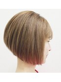 【アンククロス関内あゆみ】前下がりボブ×イルミナカラー
