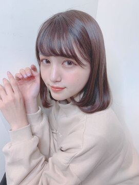 イース バイ アンブルリュクス 北千住(Ease by amble luxe) Aライン／マロンベージュ／ドレスヘア/かきあげ／ニュアンス