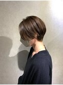 20代30代40代小顔ハンサムショートアッシュブルーブラック