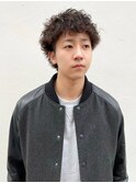 ツイストスパイラルパーマツーブロックメンズパーマ刈り上げ