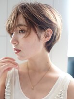 アイティーバイアルバム 松戸店(IT by ALBUM)&nbsp;ショートヘア_斜めバンググレージュカラーシルキーベージュ_9344