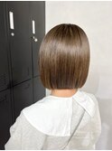 ボブ_アッシュベージュ_アッシュブラウン