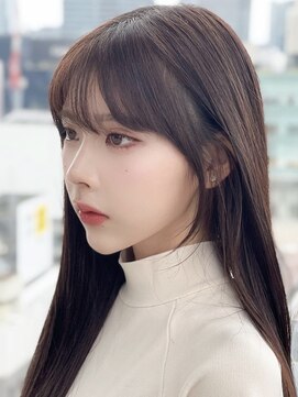 コア 銀座(COA) ハッシュカット/フルバング/似合わせカット/レッドブラウン/銀座