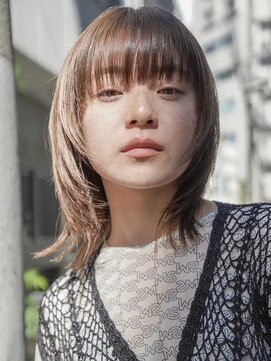 ミンクス渋谷スマートサロン(MINX shibuya smart salon) シアーカラー ショート 姫カット ダークアッシュ 魅力倍増カール