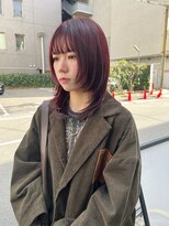カフ(CAF) CAF松本/レイヤーカット/ボルドーカラー/心斎橋/大阪