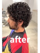 サルファ ヘアデザイン 名古屋 丸の内(S.ALPHA HAIR DESIGN)&nbsp;【メンズ限定】カット＋パーマ　before有り
