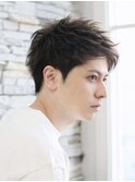 爽やかさ抜群！大人男子のかきあげベリーショート