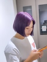 フレームプラス なんば駅前店(FRAME+)&nbsp;ボブ×ピンクラベンダー