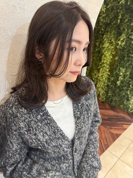 ソワリー 栄(THOiRY) ● THOiRY女性らしい柔らかヘア似合わせ小顔ゆる巻きロング