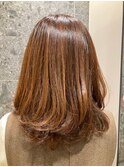 毛先にくるっとワンカールゆるパーマ