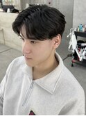 men'sメンズハイライトスペイン カールニュアンスパーマ／立川
