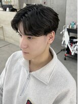 ロンドホットリップ 立川(Lond hot lip)&nbsp;men'sメンズハイライトスペイン カールニュアンスパーマ／立川