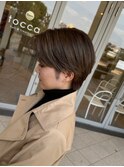 大人グレージュのショートカットスタイル☆