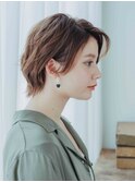 大人カジュアルショート30代40代50代60代大人女性白髪染め