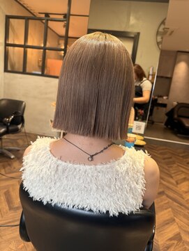 アンジェリカ 近鉄奈良店(ANGELICA) 秋ベージュなタイトボブ