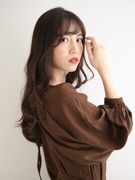 ゆるふわミディアム/ハッシュカット/ベージュ/韓国レイヤー