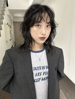 トリッカ 銀座(tricca)&nbsp;ニュアンスパーマ/パーマ/ミディアムウルフ/レイヤー/顔周り