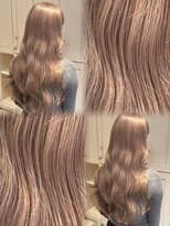 ベレーザ 渋谷(BELEZA)&nbsp;17265ホワイトブロンドグレーブラウン全頭ブリーチダブルカラー