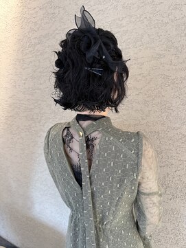 ビファインべクス(Befine becs) ボブでも可愛く!ハーフアップアレンジ