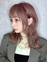 リークフー(Ree cu fuu)&nbsp;ラベンダーパープルレイヤーカットレイヤーミディアムシースルー