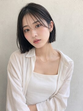 ワゴンバイアフロート(Wagon by afloat) ヘイリーボブ×切りっぱなしボブ/ダークブルー20代30代40代池袋