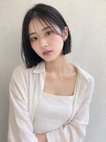 ワゴンバイアフロート(Wagon by afloat) ヘイリーボブ×切りっぱなしボブ/ダークブルー20代30代40代池袋