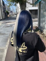 アロハナ 津店(ALOHANA)&nbsp;今年のトレンド！ツートンカラー/ブルーホワイトブロンド/ロング