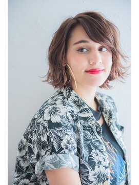 ミエル ヘア 新宿(miel hair) 【miel hair新宿】大人可愛い♪スポンテニアスショートボブ