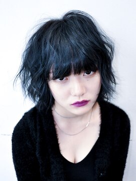 ココ 本八幡(KOKO) 黒髪クラゲヘアーオリーブグレー小顔ココアベージュ丸型卵型ボブ