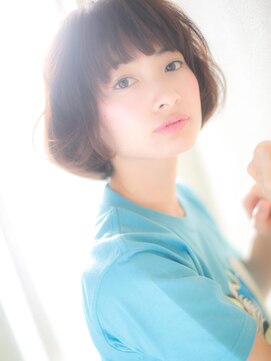 モッズ ヘア 福岡姪浜店(mod's hair) *mod's姪浜*…大人かわいいダブルバング♪くせ毛風フレンチボブd