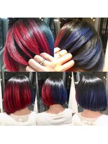 ディーリンク 南橋本店(HAIR MAKE DLINK) 個性派ツートーンボブ