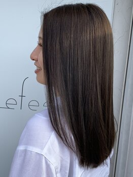 エフェスト 二条店(efesto)の写真/【Stylist全員ヘアケアマイスター必修】気になるクセ/広がりなどの悩み解消!!自然なふんわりストレートへ―