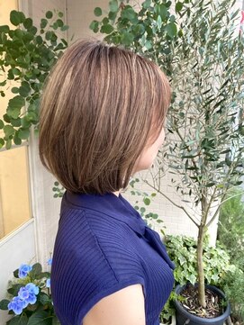 アミュレ ヘア サロン(Amule hair salon) 耳かけフォギーベージュ　イメチェン　30代ヘアスタイル