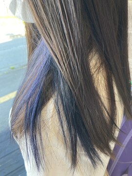 ヘアー クリエイト カルバリ(HAIR CREATE Calbari) 隠れインナー☆ブルーブラック