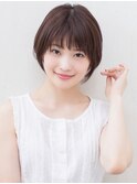 大人かわいいふんわりショートボブ