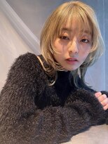 イトシテ&nbsp;ハイトーンイエローベージュ×マッシュウルフ【本多身和子】