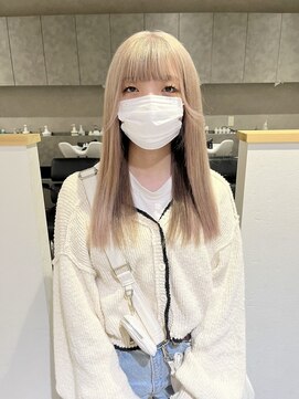 カフ(CAF) CAF FUKO/ホワイトカラー/ベージュ/インナーカラー/大阪/心斎橋