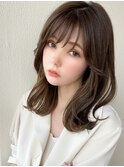 大人かわいい似合わせカット/こなれミディ/美髪/くびれヘア/新宿