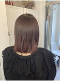赤系カラー×艶ストレート☆