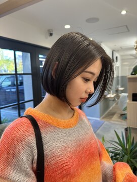 リサプラン(RISA plan) 乾かすだけでまとまるボブ≪西新店≫ストレート/暗髪/ミニボブ
