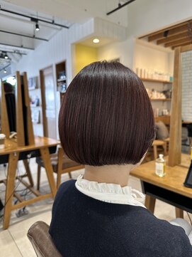 ガーデン ジングウマエ(GARDEN jingumae) 栗原,切りっぱなしボブ,ピンクブラウンc2