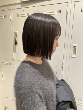 ステラバイケンジ(STELLA by KENJE) 大人綺麗ボブ/藤沢/髪質改善縮毛矯正/ショート/脱白髪染め透明感