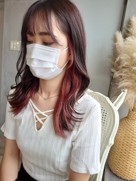 ピンク バイ アンジェリカ 瓢箪山店(PINQ by ANGELICA) #PINQ #レイヤーカット #インナーカラー