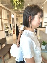 マッシュ グランバーズ 布施(MASHU GRANDVASE)&nbsp;切りっぱなしボブ×透明感グレージュ