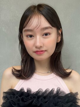 ガーデンヨコハマ(GARDEN YOKOHAMA) ミディアムレイヤー似合わせカット小顔外ハネメルティーカラー