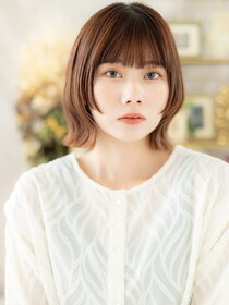 カバーヘア ブリス 大宮西口(COVER HAIR bliss) ぱっつん前髪ウルフミディアムくびレイヤーa大宮20代30代40代